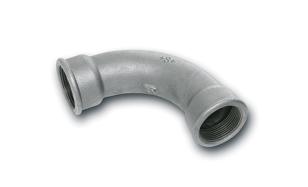 2# | BOGEN 90°, LANG - IG/IG