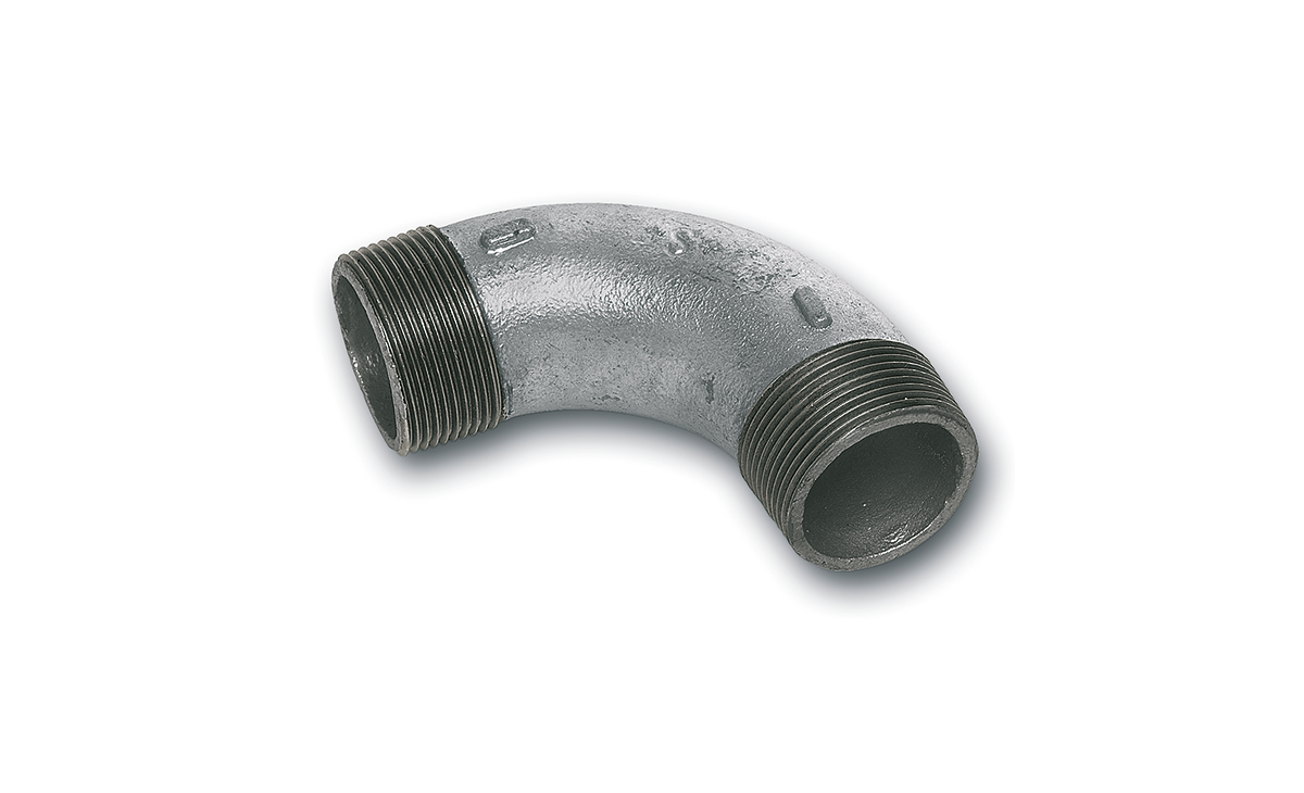 3# | BOGEN 90°, KURZ - AG/AG